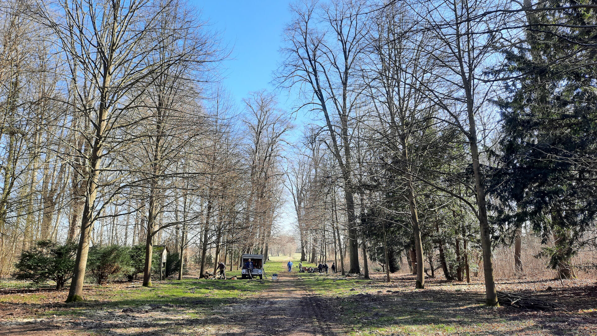 Luftbildaufnahme vom Barockschloss zu Griebenow