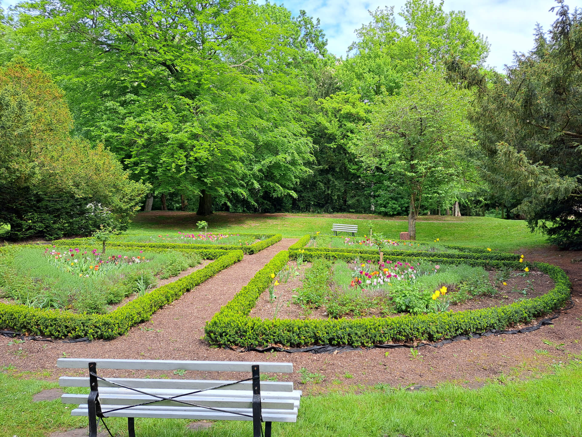 Parkanlage vom Barockschloss zu Griebenow