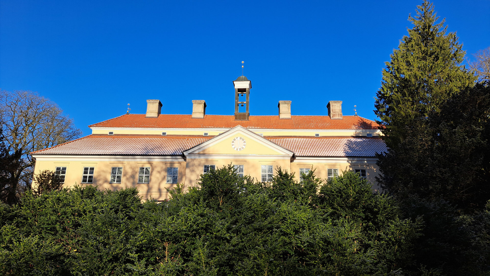 Aufnahme vom Barockschloss zu Griebenow