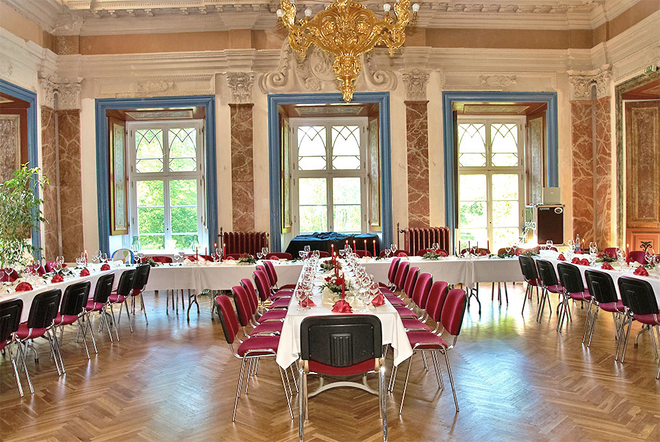 Festsaal im Barockschloss Griebenow