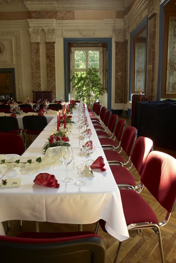 Festsaal im Barockschloss Griebenow